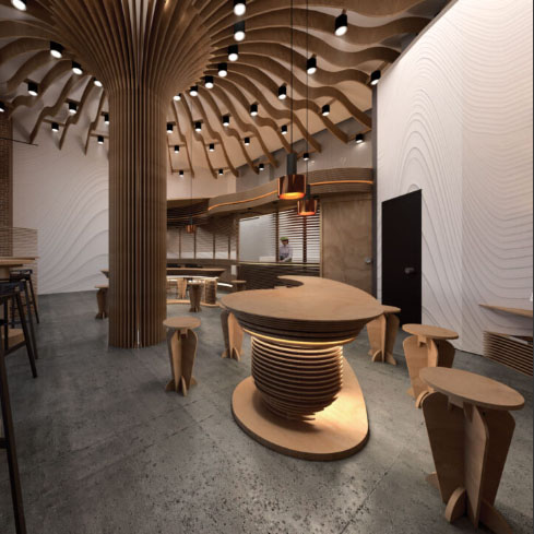 Mushroom Disintegration Restaurant